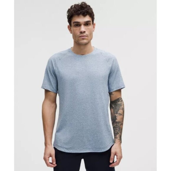License to Train Short-Sleeve Shirt - Heathered Washed Denim - Picture 1 of 4